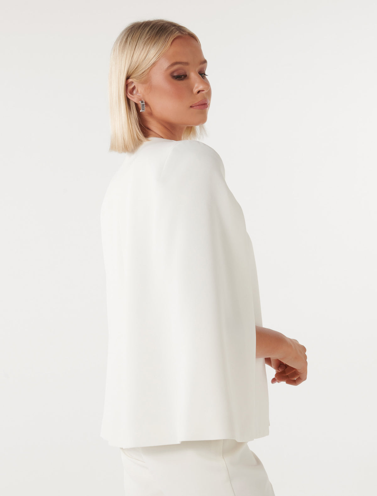 Lara Cape Jacket Ivory