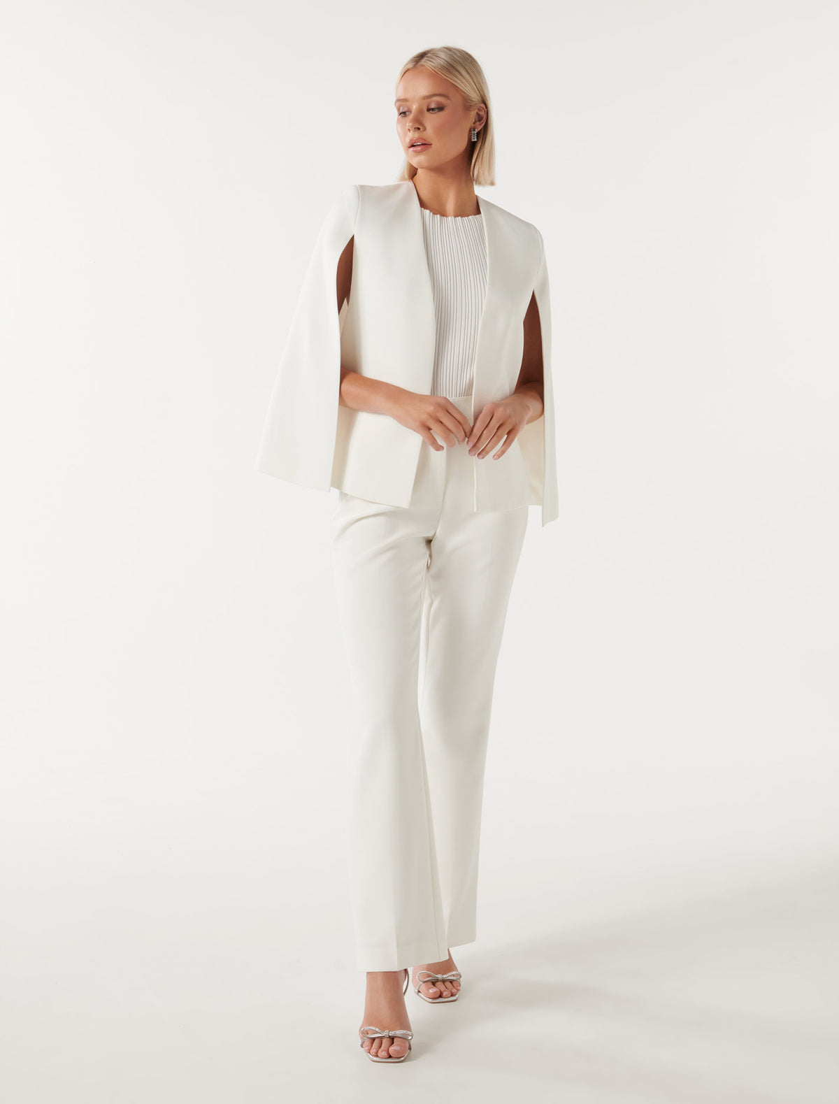 Lara Cape Jacket Ivory