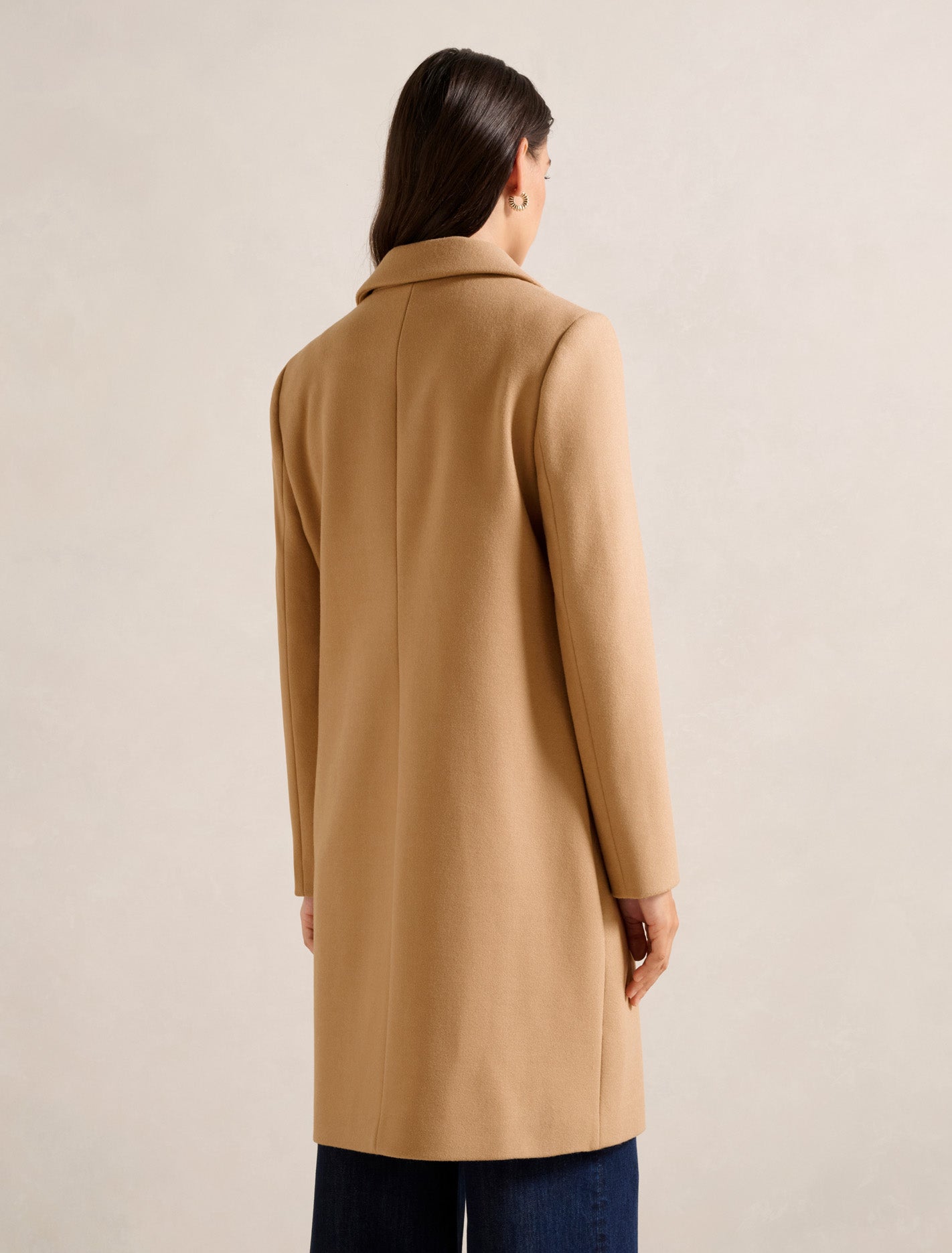 Bonnie Longline Coatigan Toasted Almond