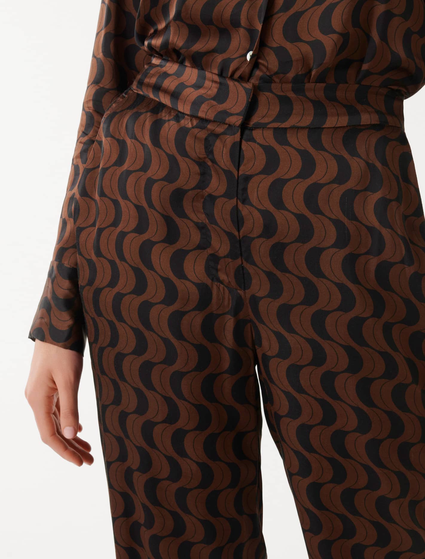 Sasha Satin Pant Dark Harper Geo