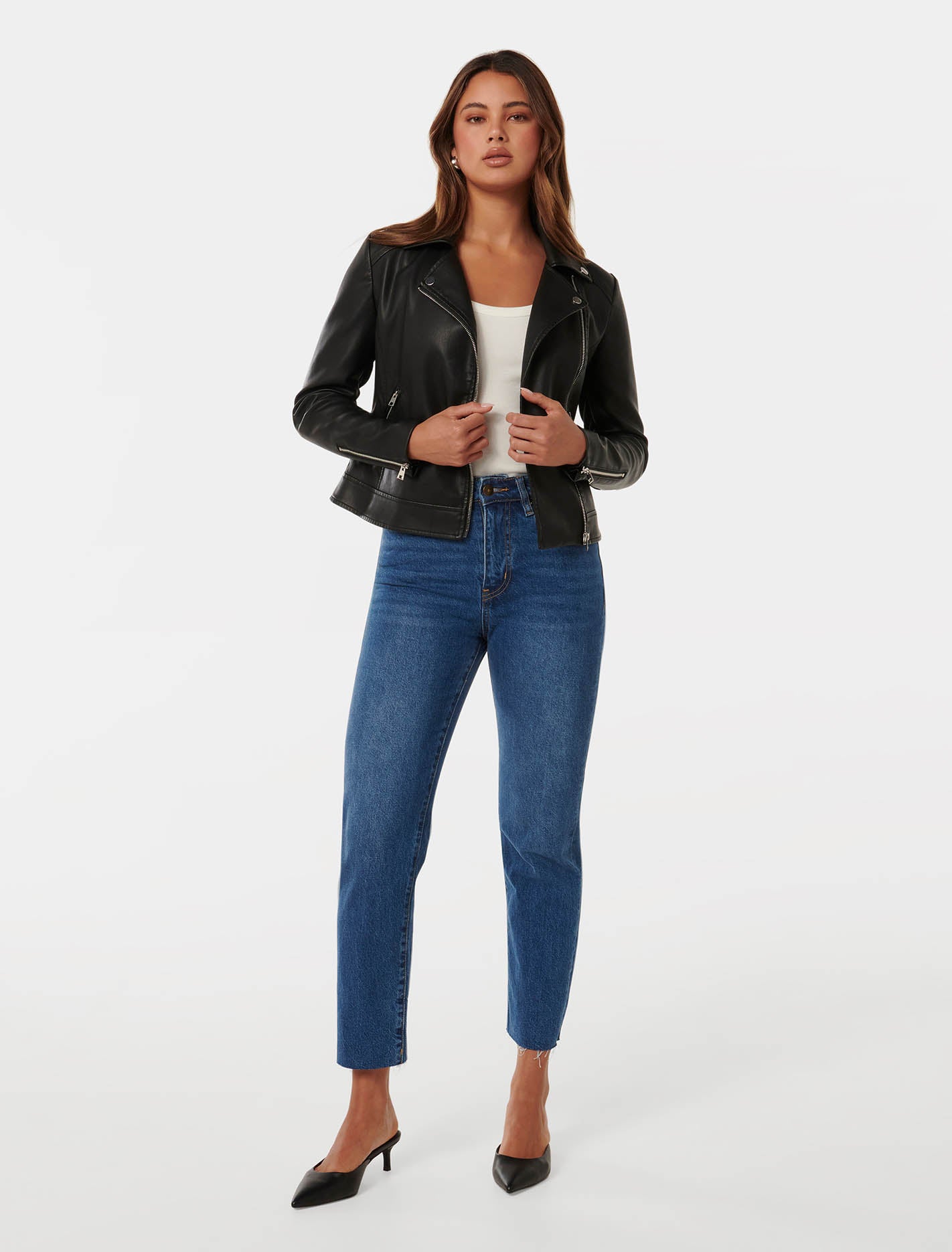 Kylie Biker Jacket Black