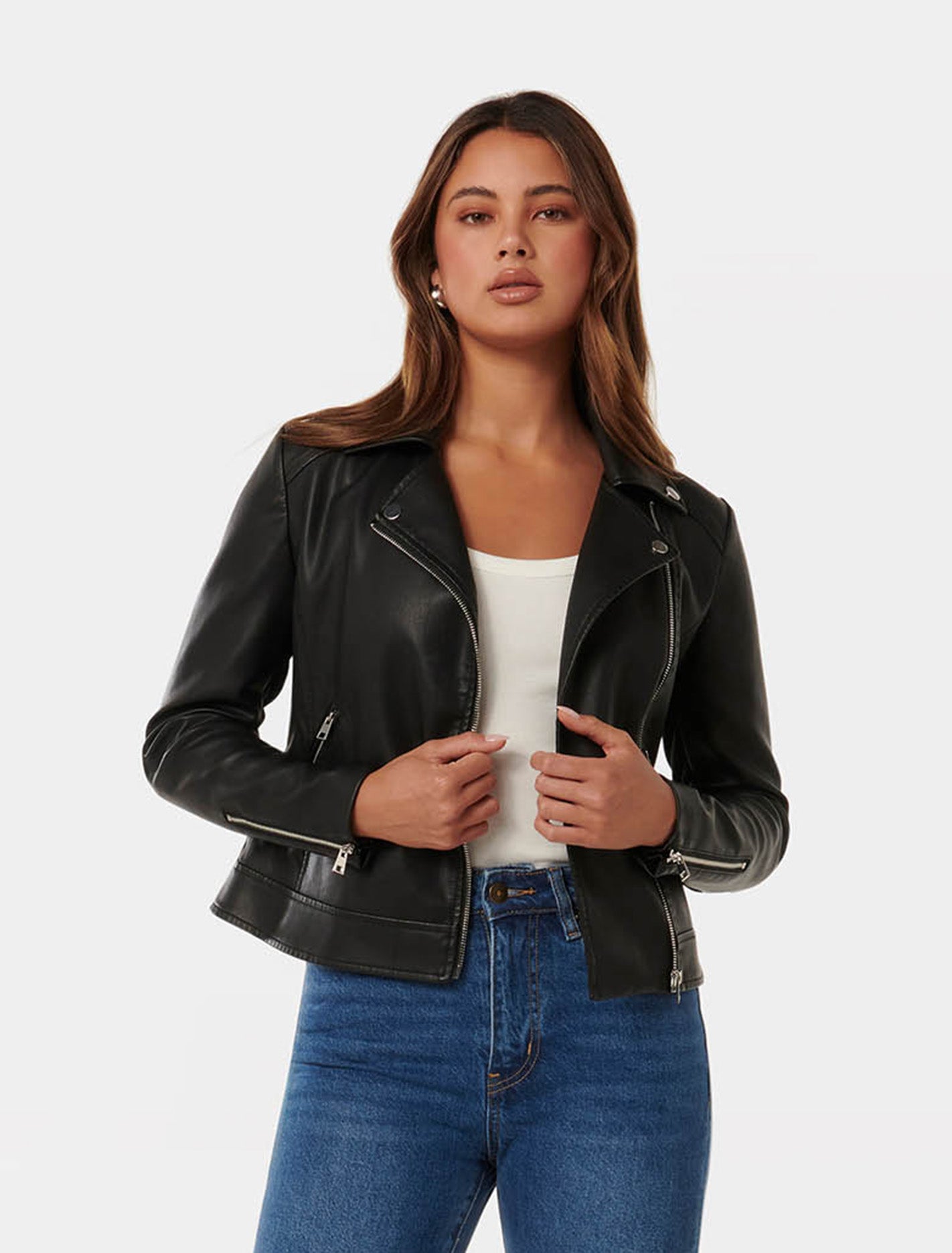 Kylie Biker Jacket Black