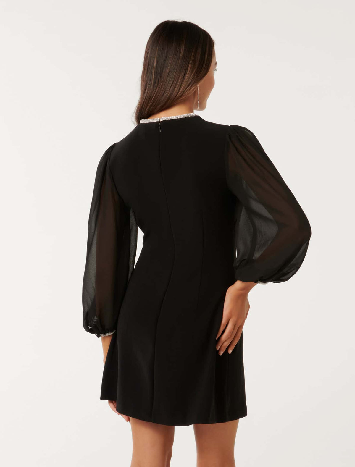 Monica Petite Shift Mini Black