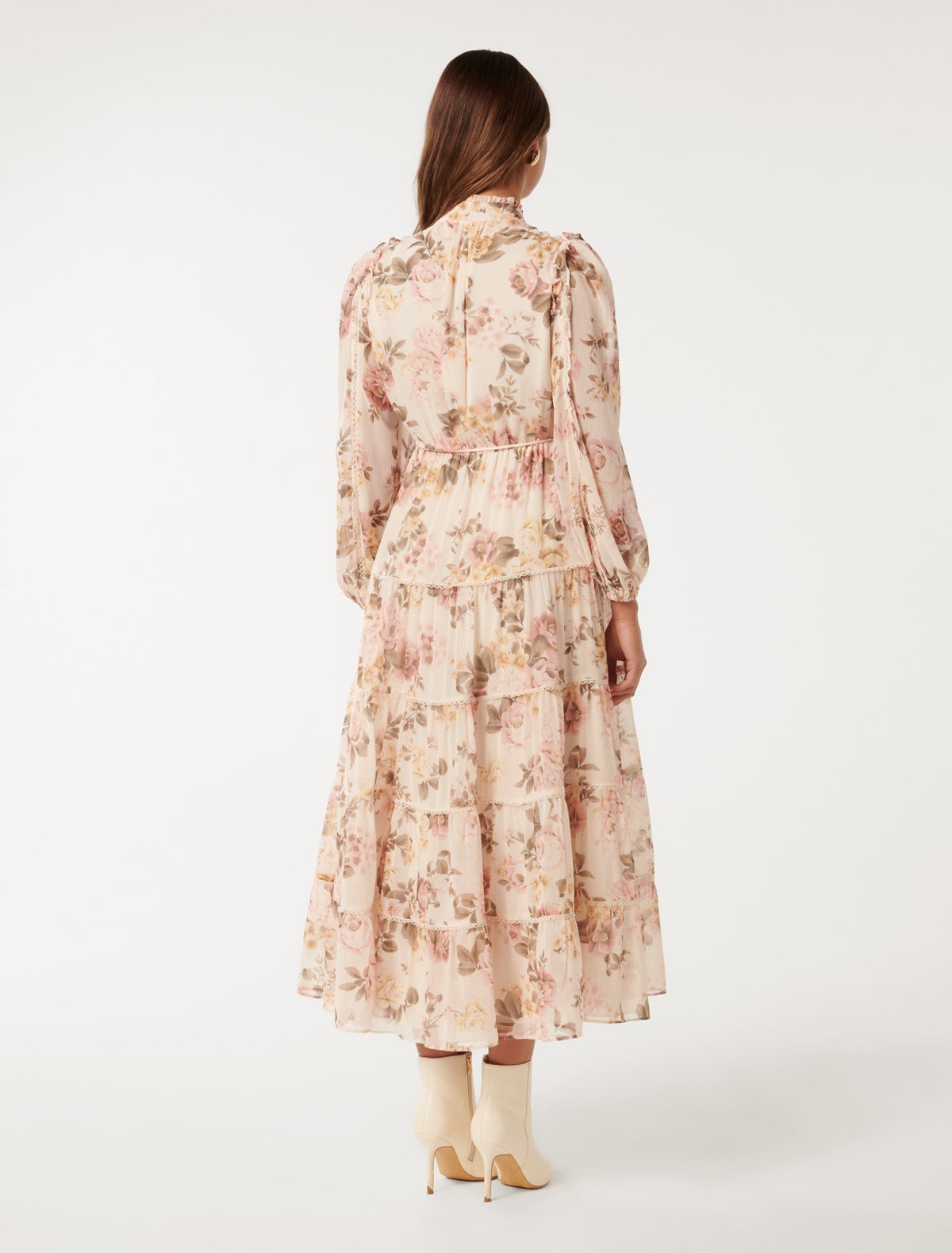 Jessie Button Down Midi Fortuna Floral