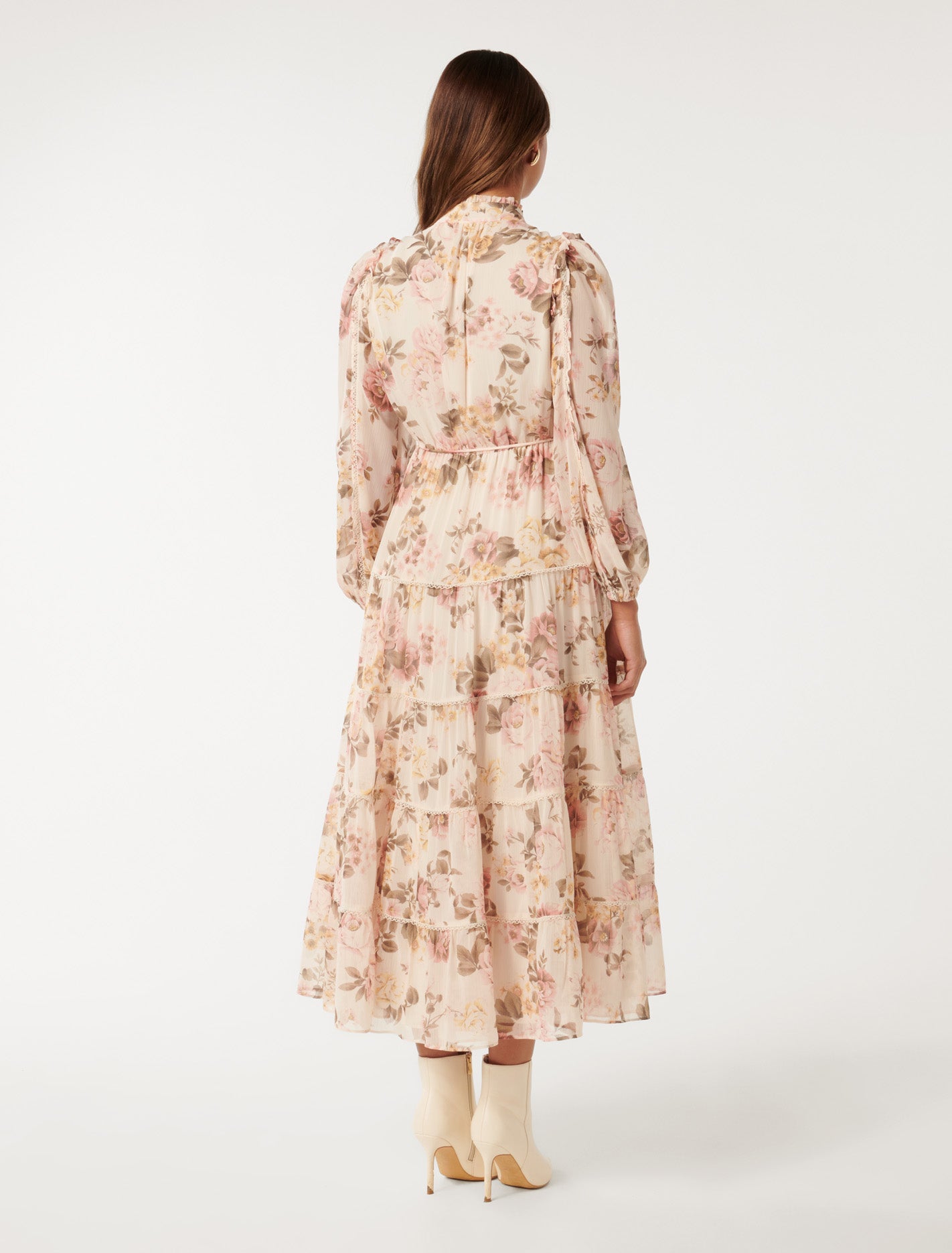 Jessie Button Down Midi Fortuna Floral