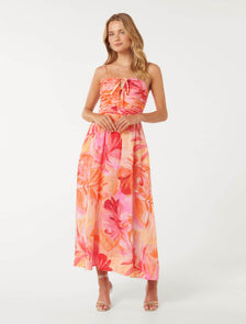 Alexandra Double Tie Midi Capella Tropical