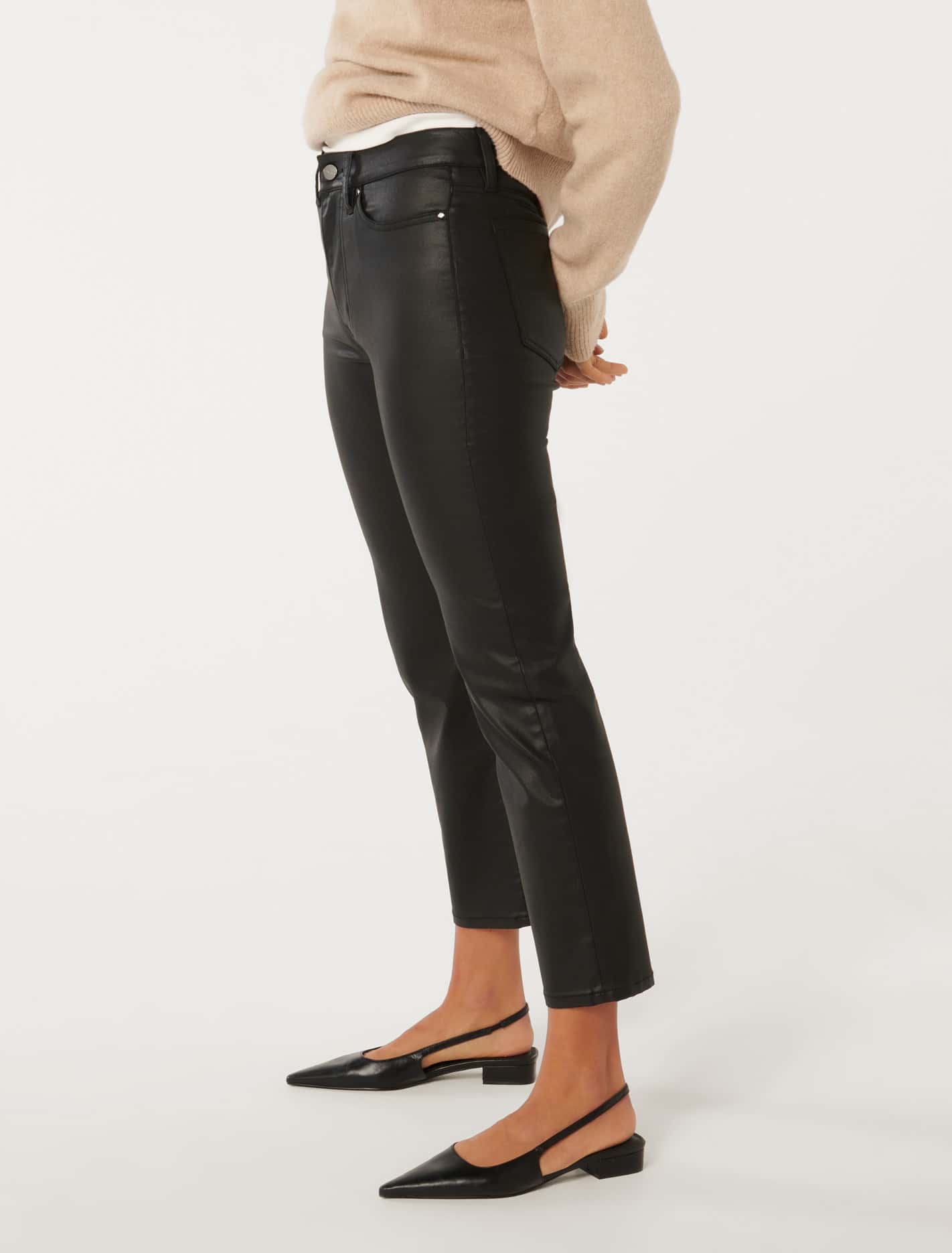 Stella Straight Leg Jean Black Coated