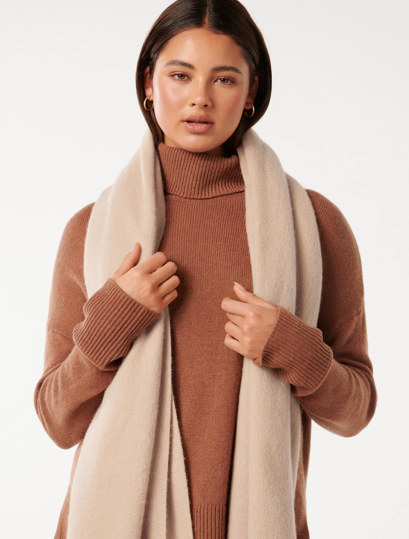 Aurora Premium Wool Scarf Camel