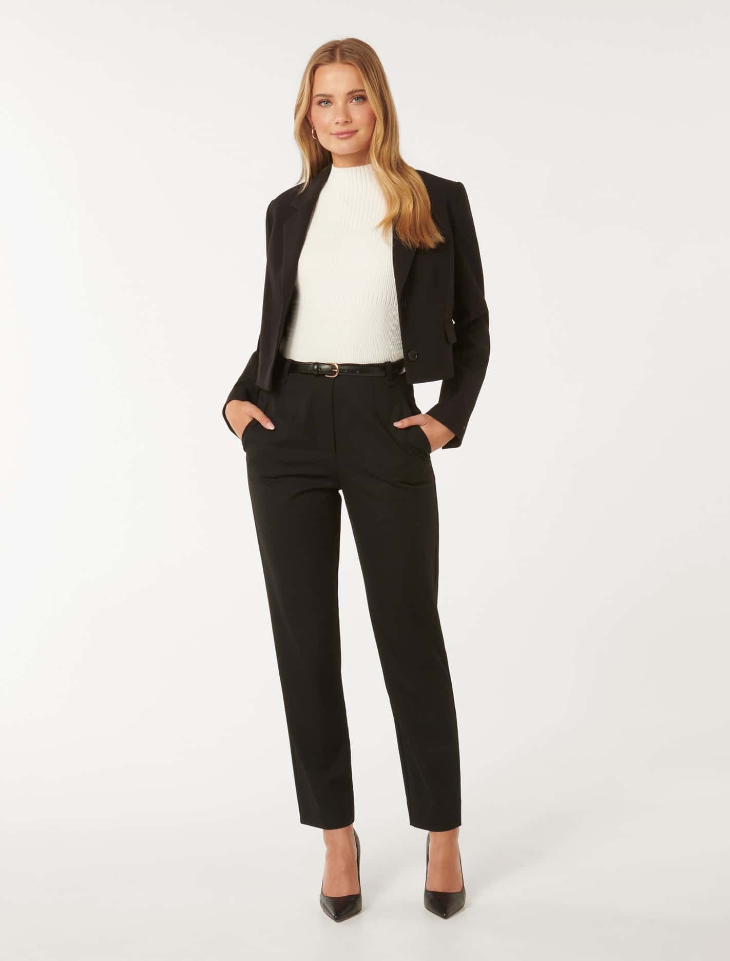 Terry Tapered Pant Black