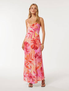 Valerie Cowl Neck Maxi Capella Tropical