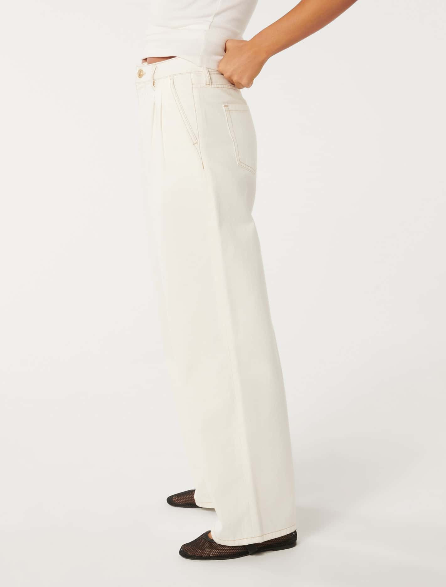 Pippa Wide Leg White