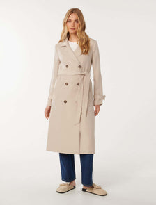 Natasha Soft Trench Cool Sand