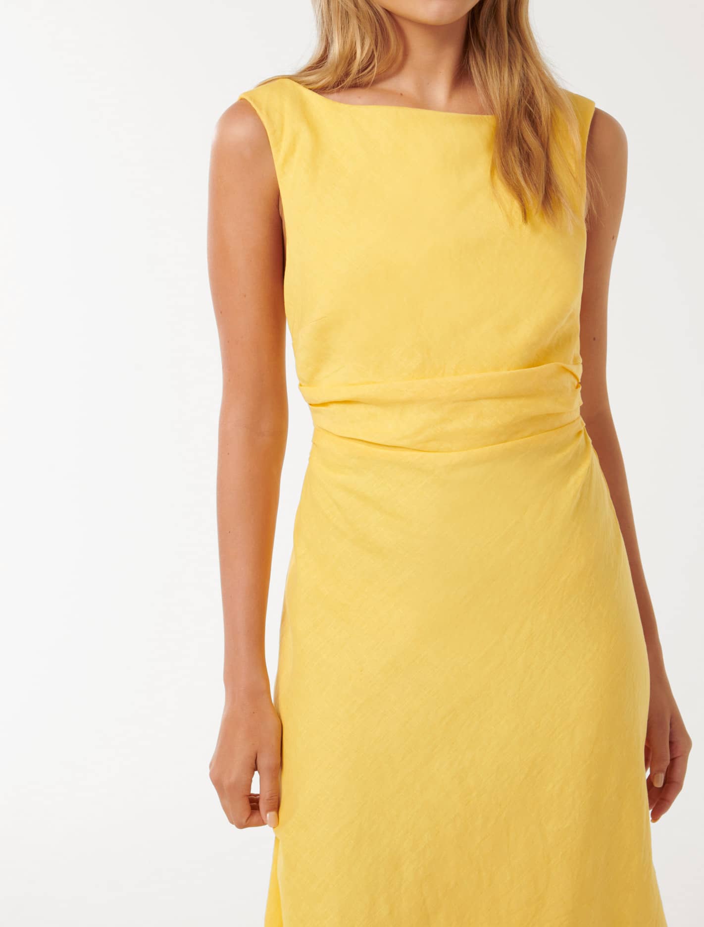 Tania Linen Midi Aspen Gold