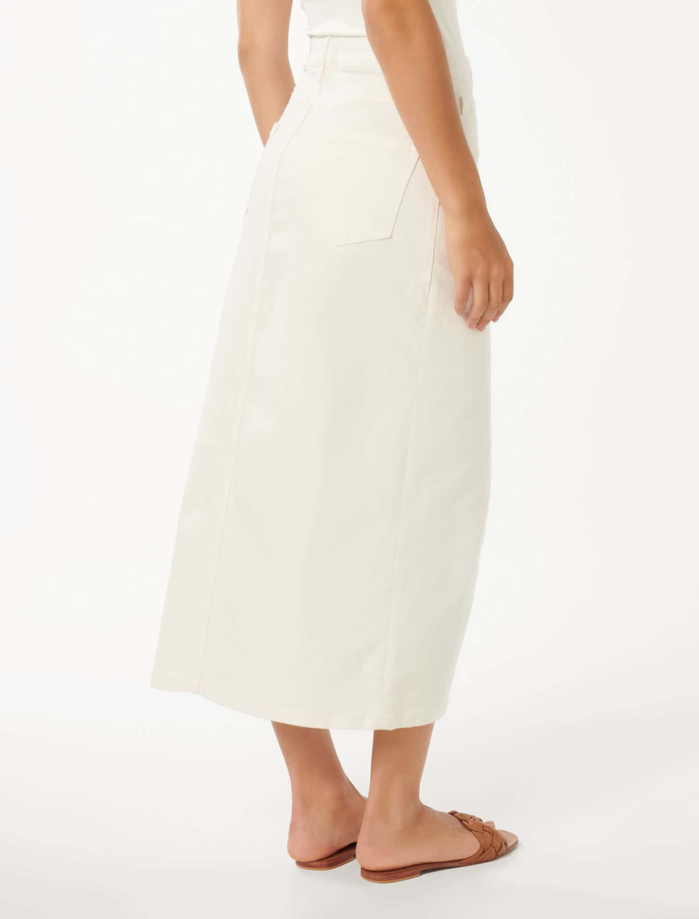 Marion Midaxi Skirt White