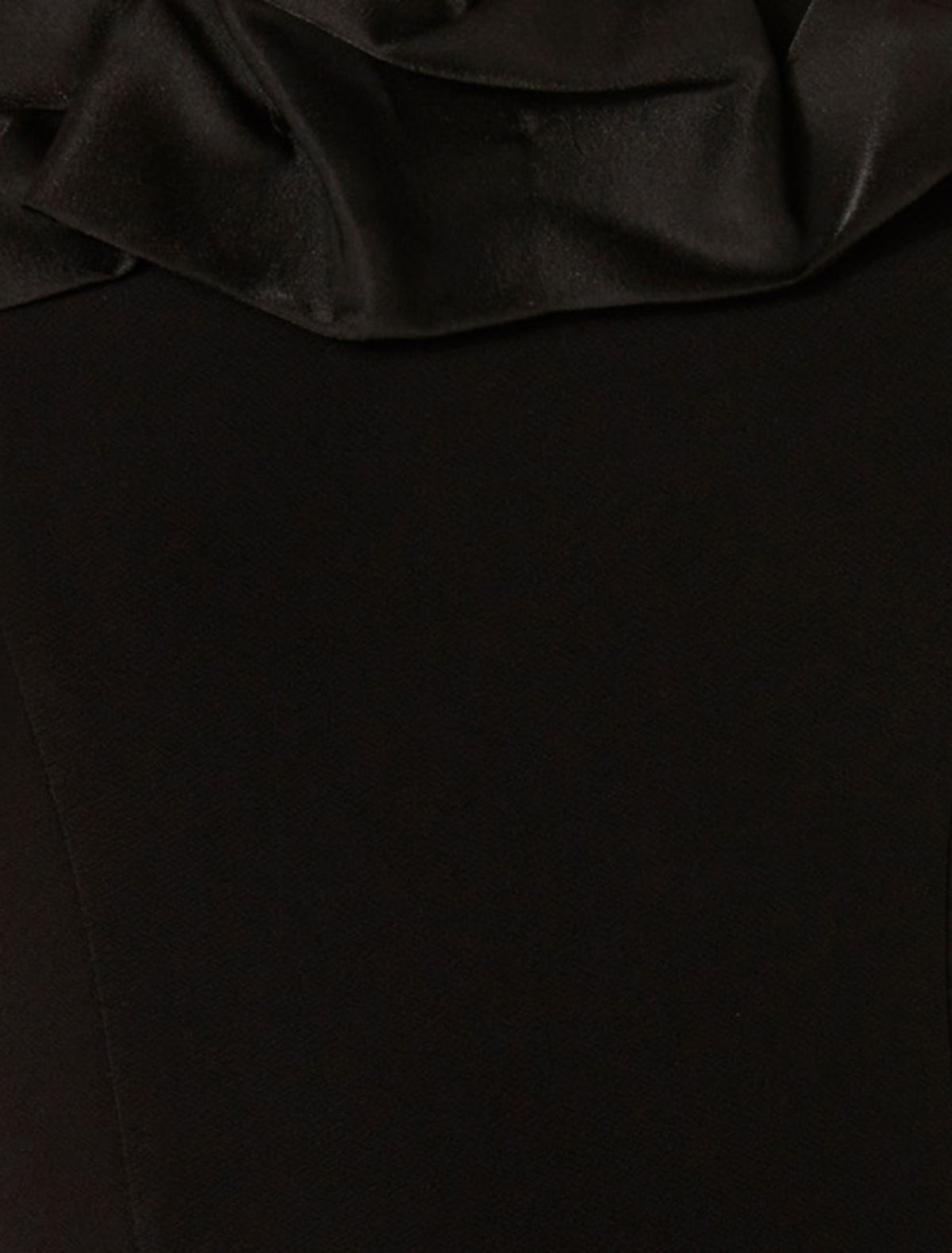 Stephanie Ruffle Crepe Bustier Black