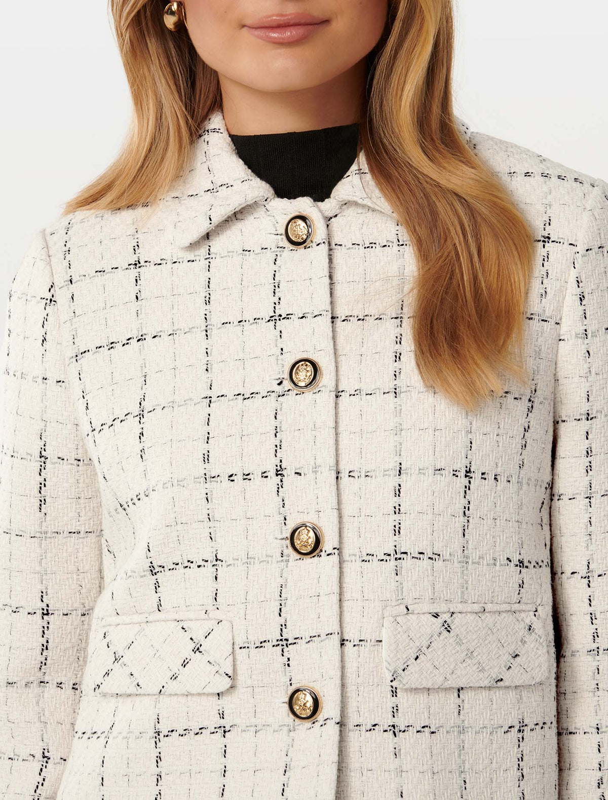 Rue Boucle Jacket Black/White Check Suit