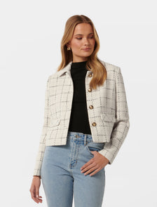 Rue Boucle Jacket Black/White Check Suit
