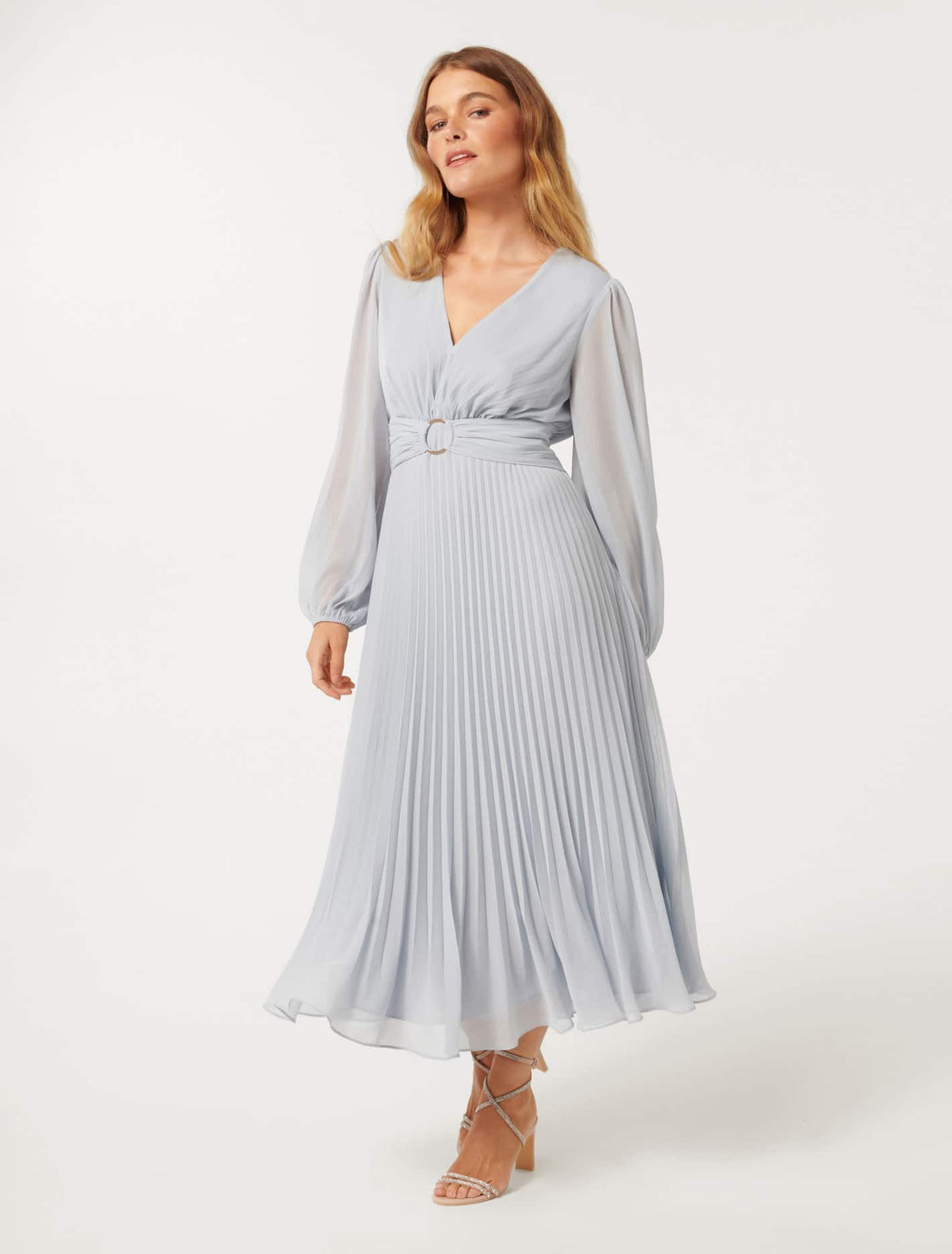 Rosalina Petite Ring Front Midi Sweet Blue