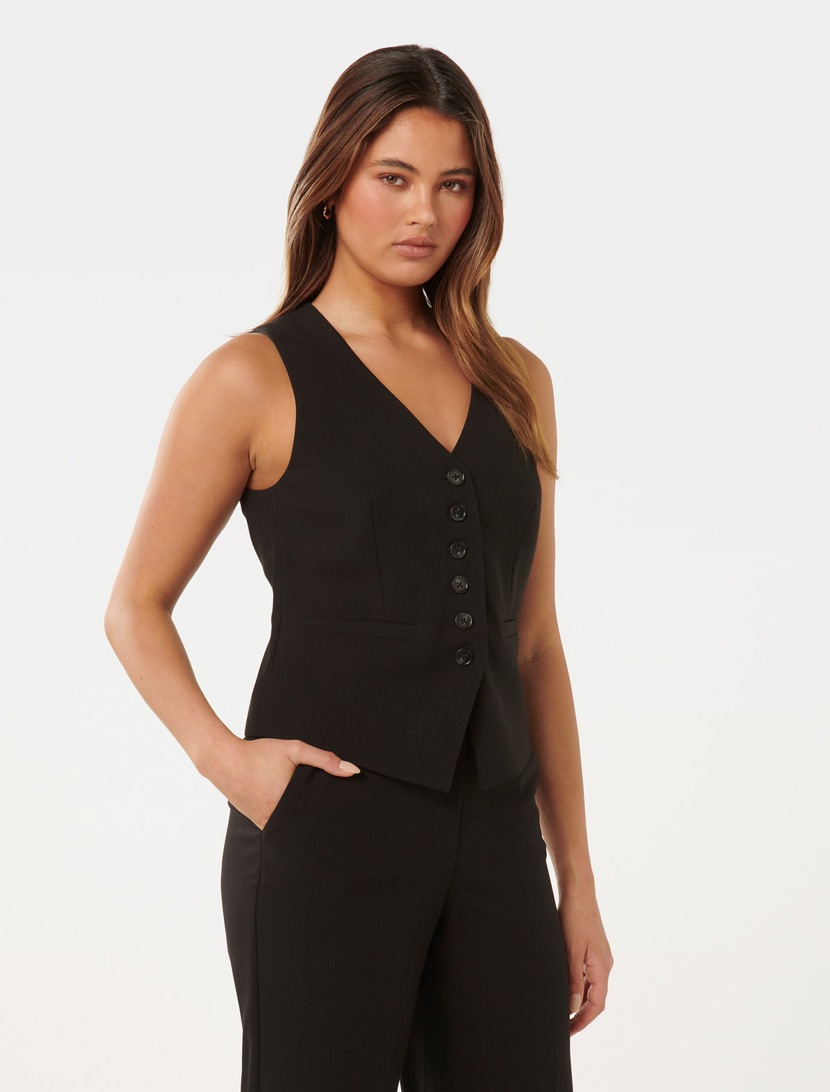 Dana Waistcoat Black
