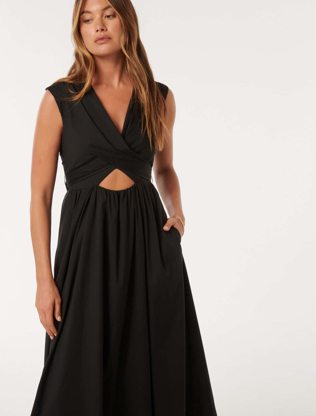 Becky Twisted Dress Black