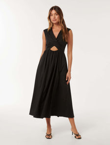 Becky Twisted Dress Black