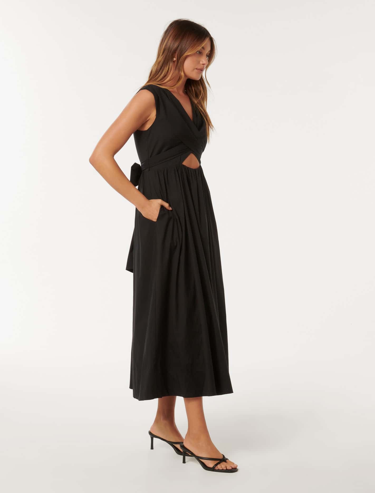 Becky Twisted Dress Black