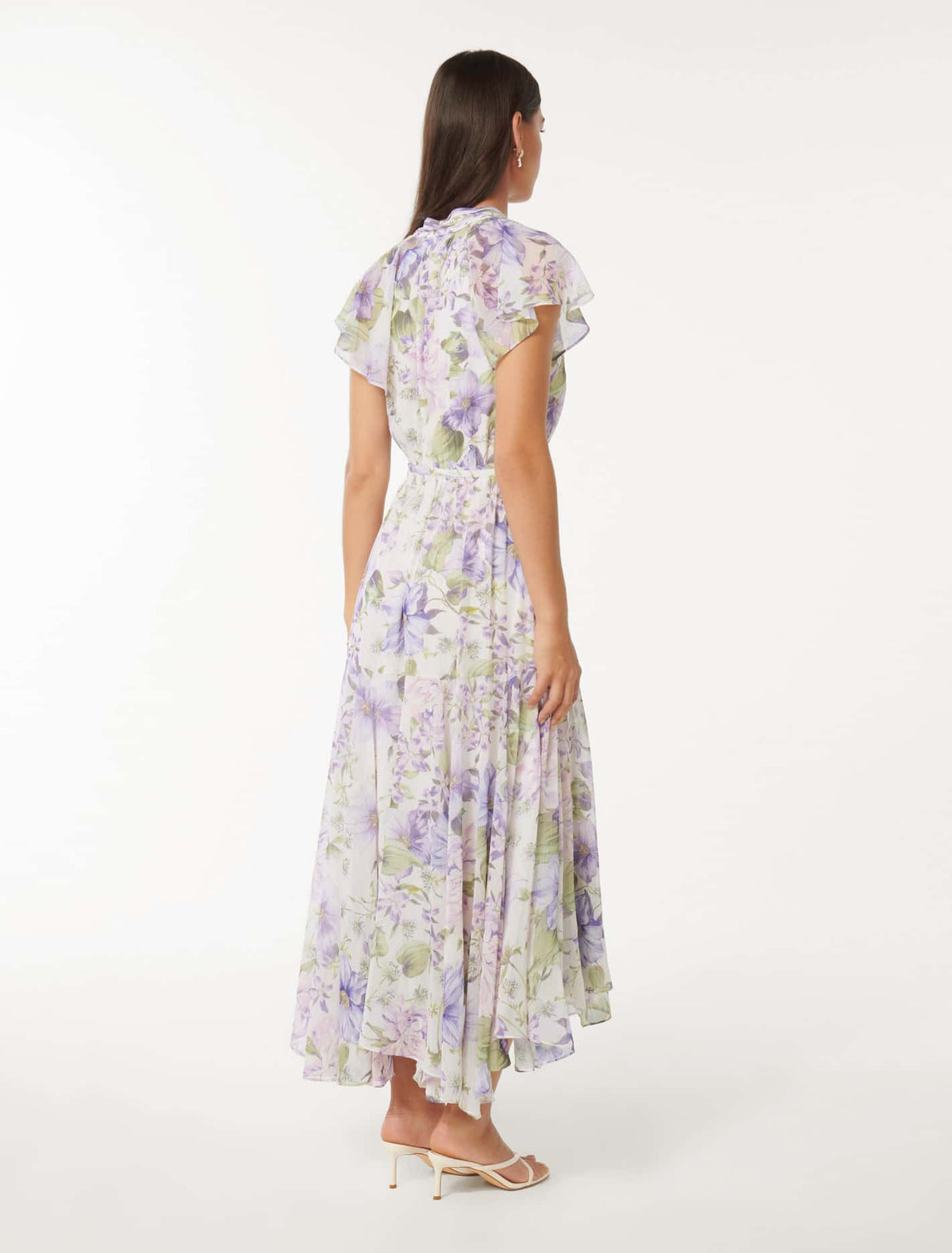 Freya Flutter Sleeve Midi Selene Floral