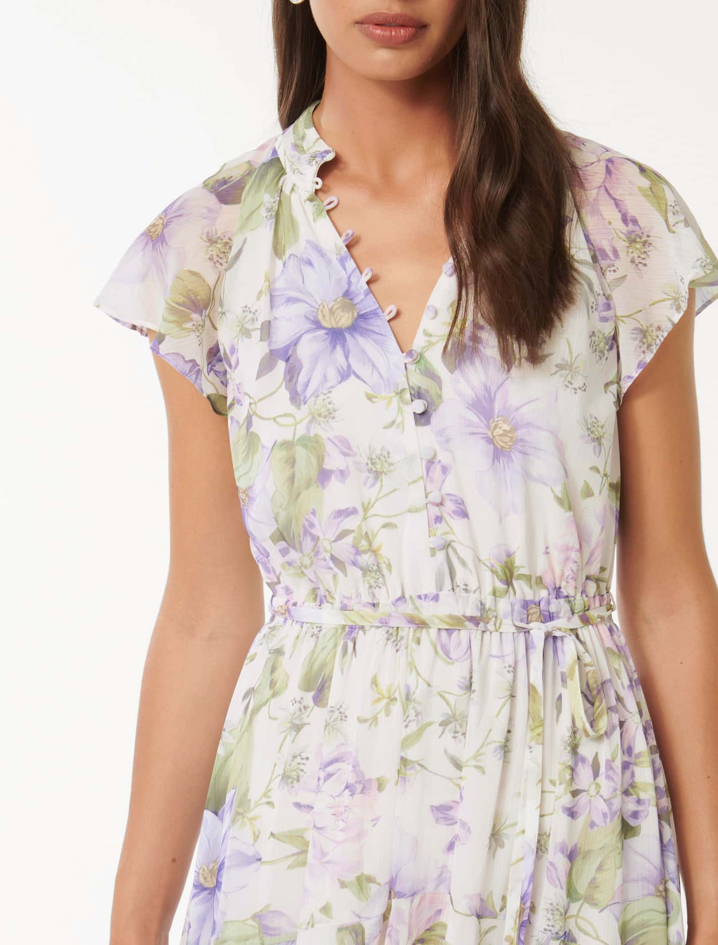 Freya Flutter Sleeve Midi Selene Floral