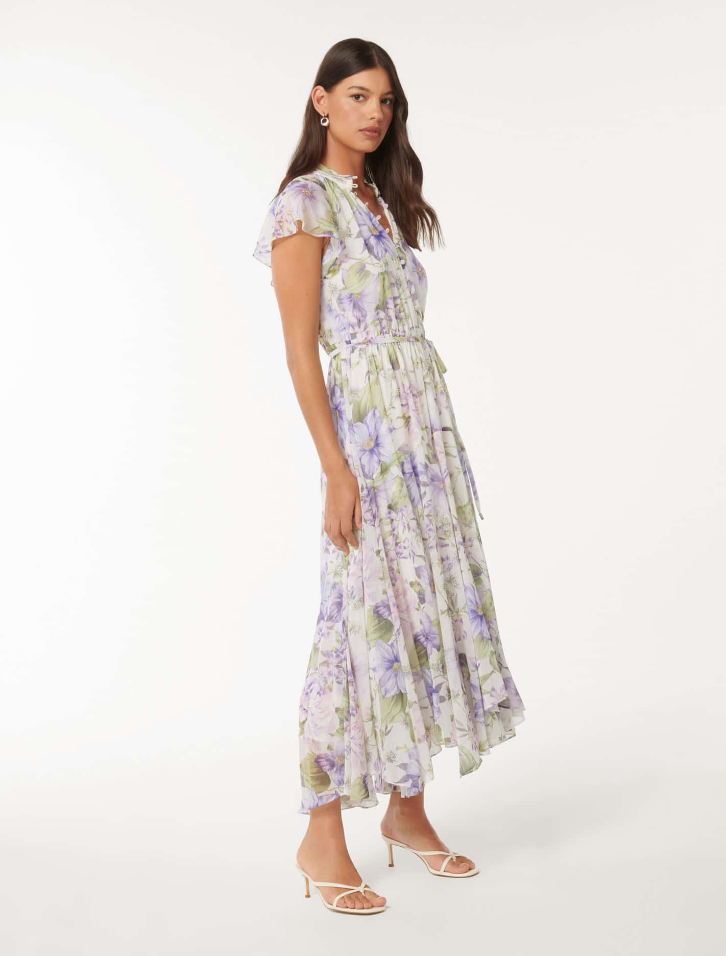 Freya Flutter Sleeve Midi Selene Floral