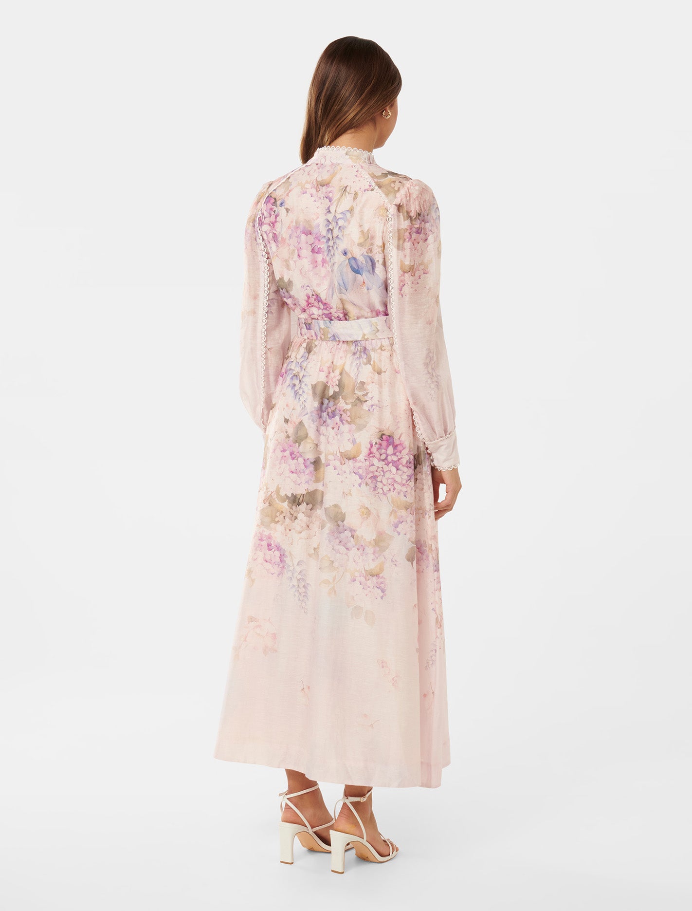 Peyton Trim Detail Midi Dress Warrantina Floral