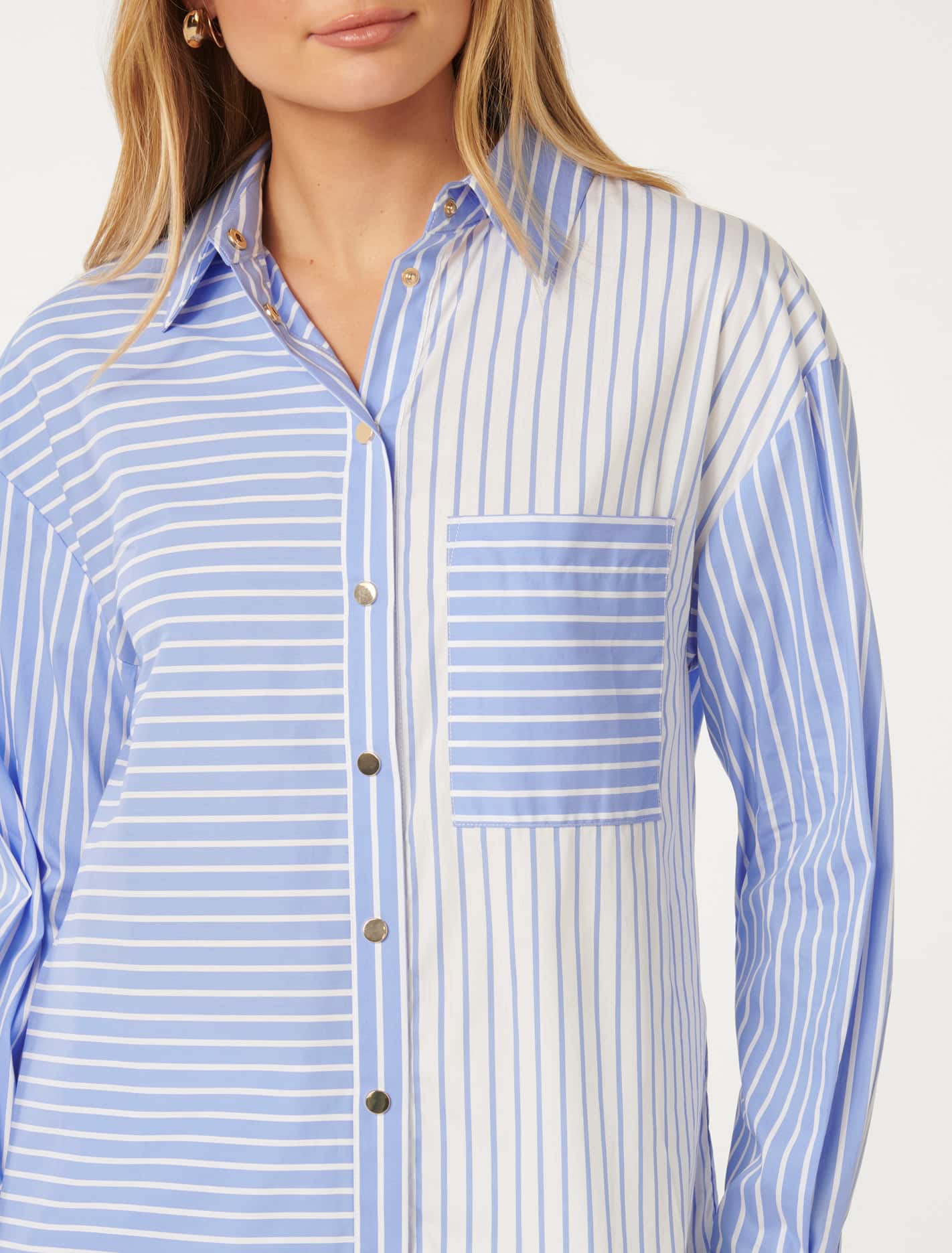 Stacy Stripe Shirt Blue Stripe