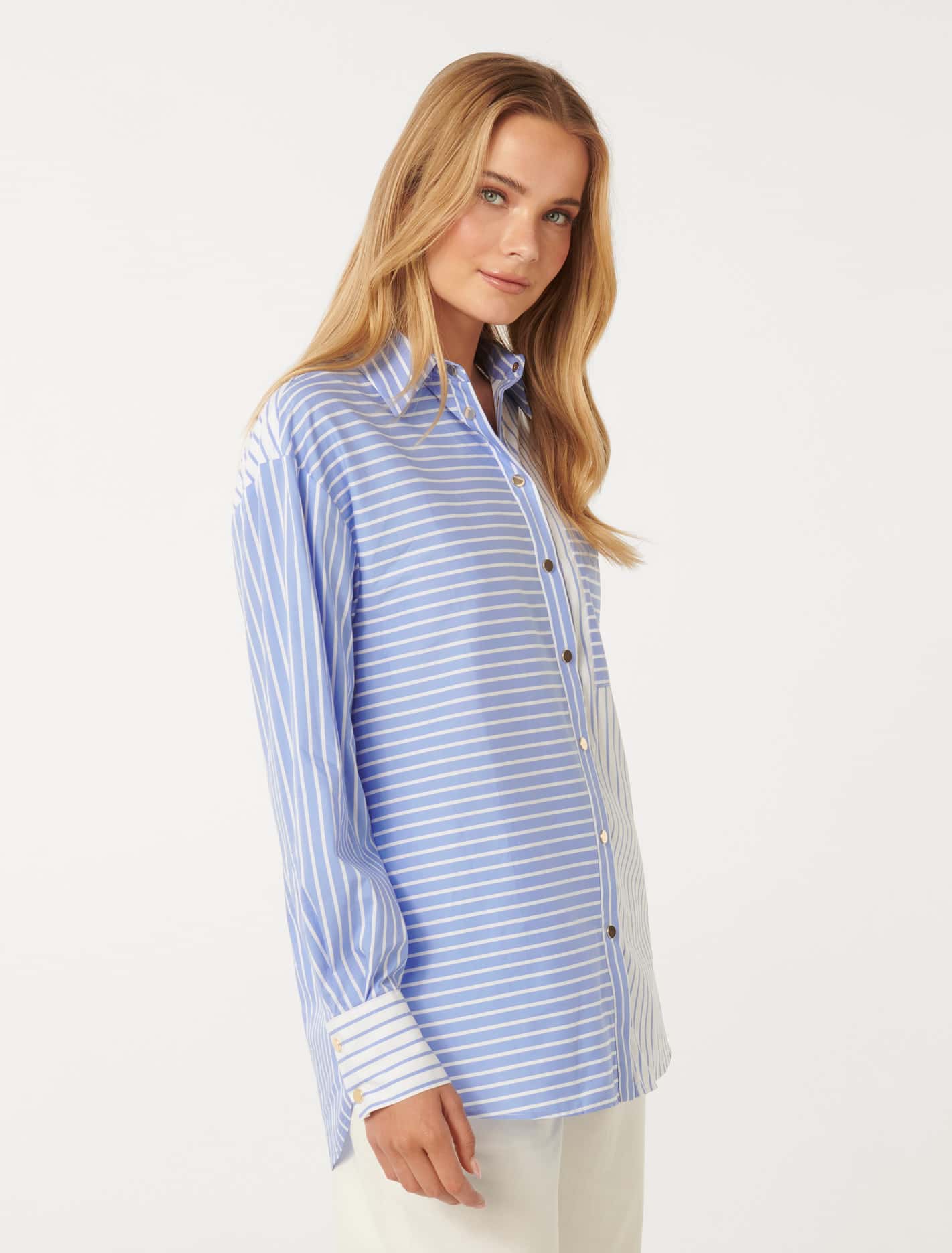 Stacy Stripe Shirt Blue Stripe