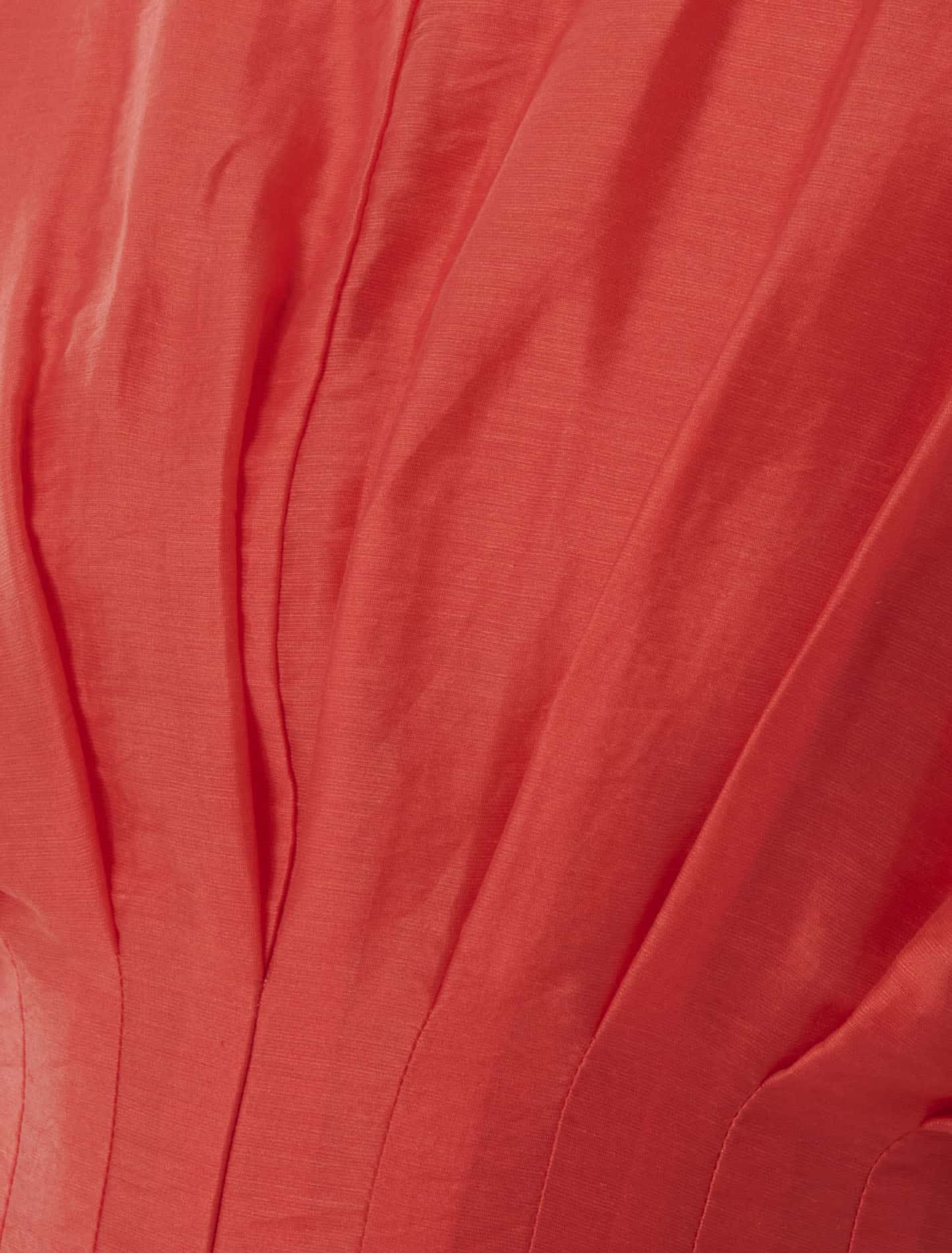 Eve Seam Detail Midi Dress Cherry Tomato