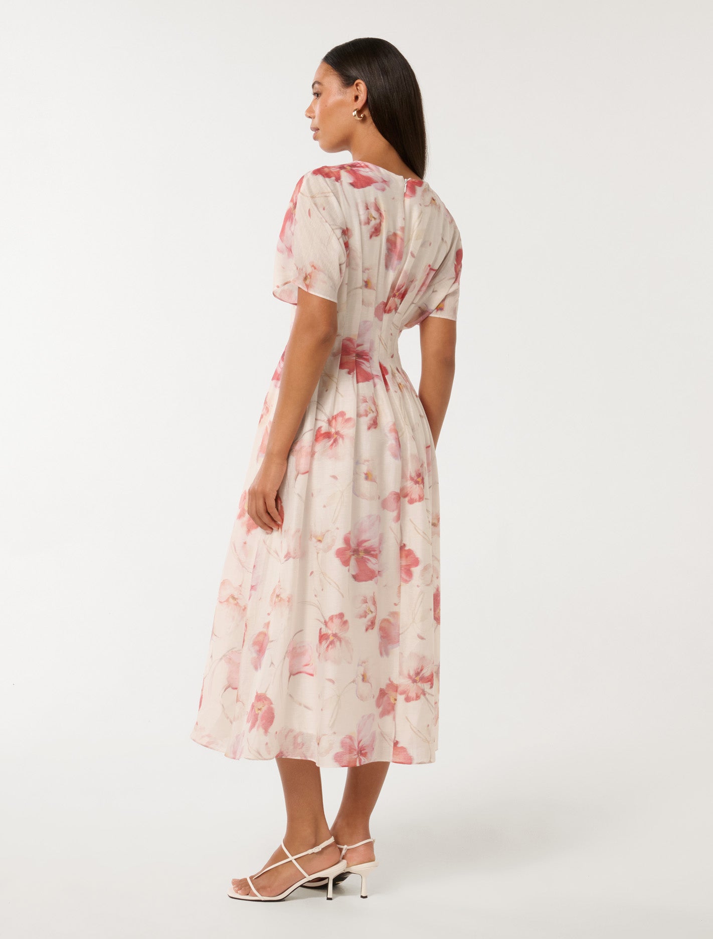 Eve Seam Detail Midi Dress Valerie Floral