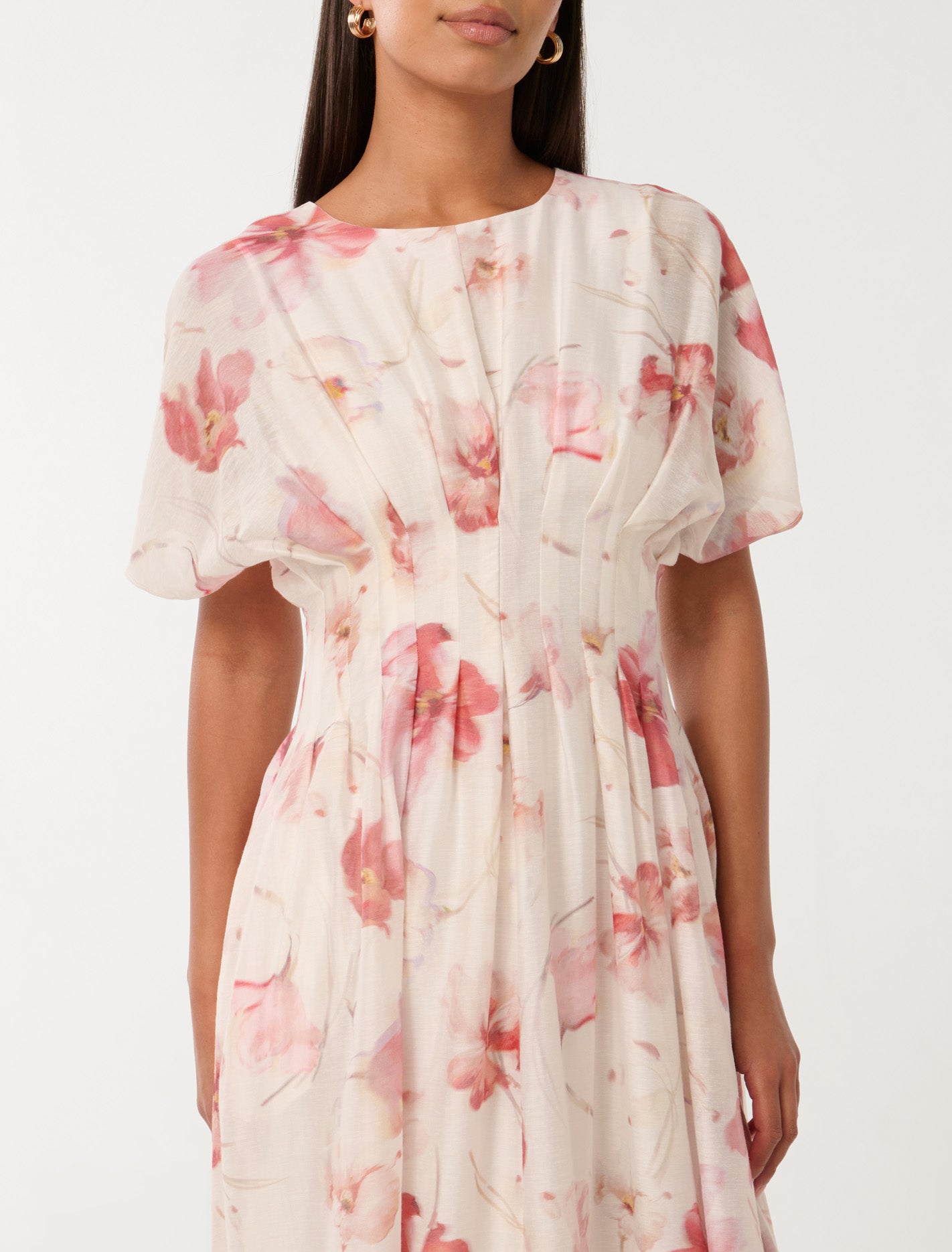 Eve Seam Detail Midi Dress Valerie Floral