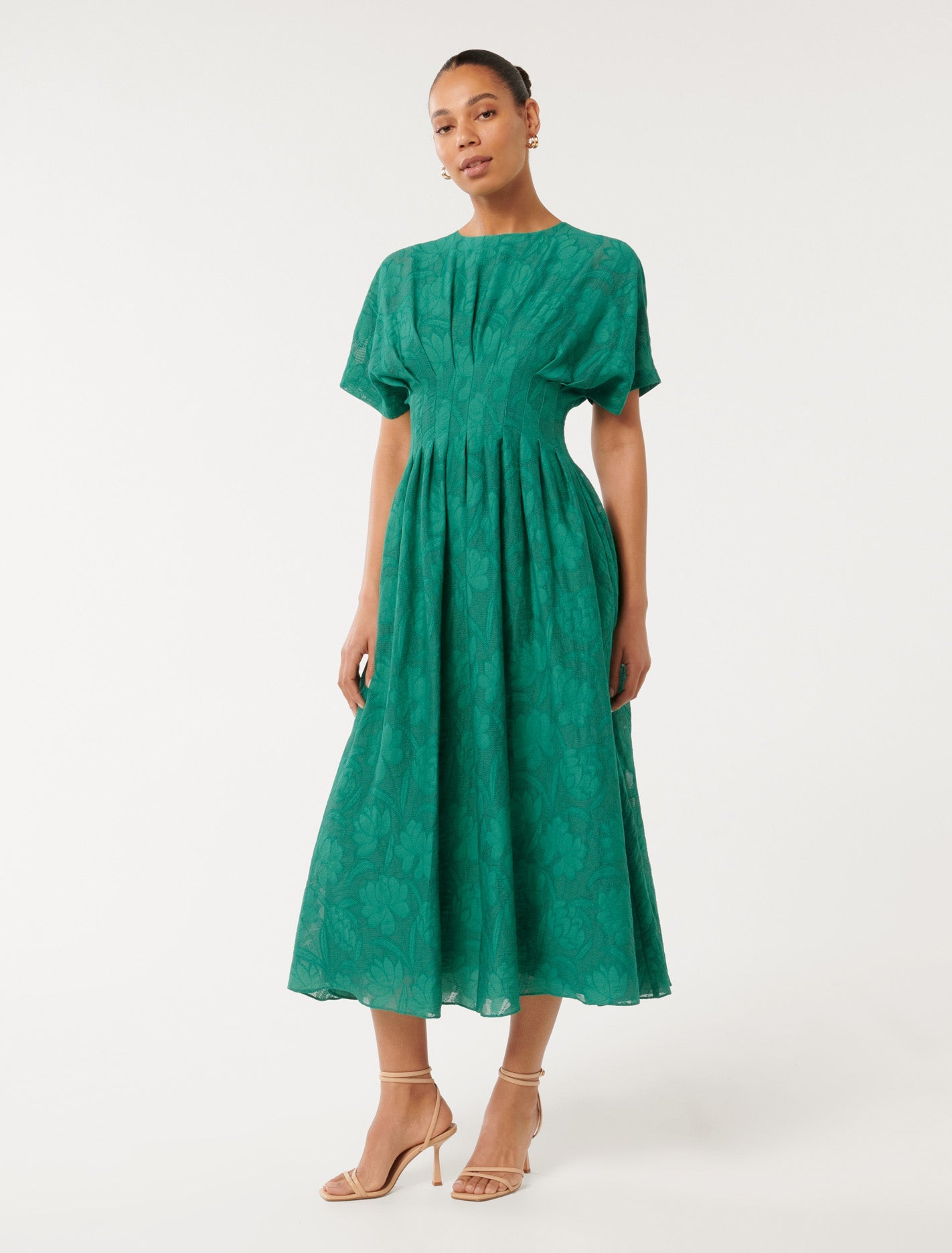 Eve Jacquard Seam Midi Mayan Jade