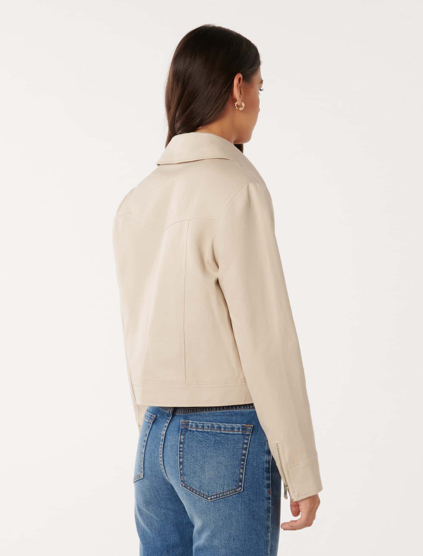 Teresa Zip Through Jacket Sand Dune