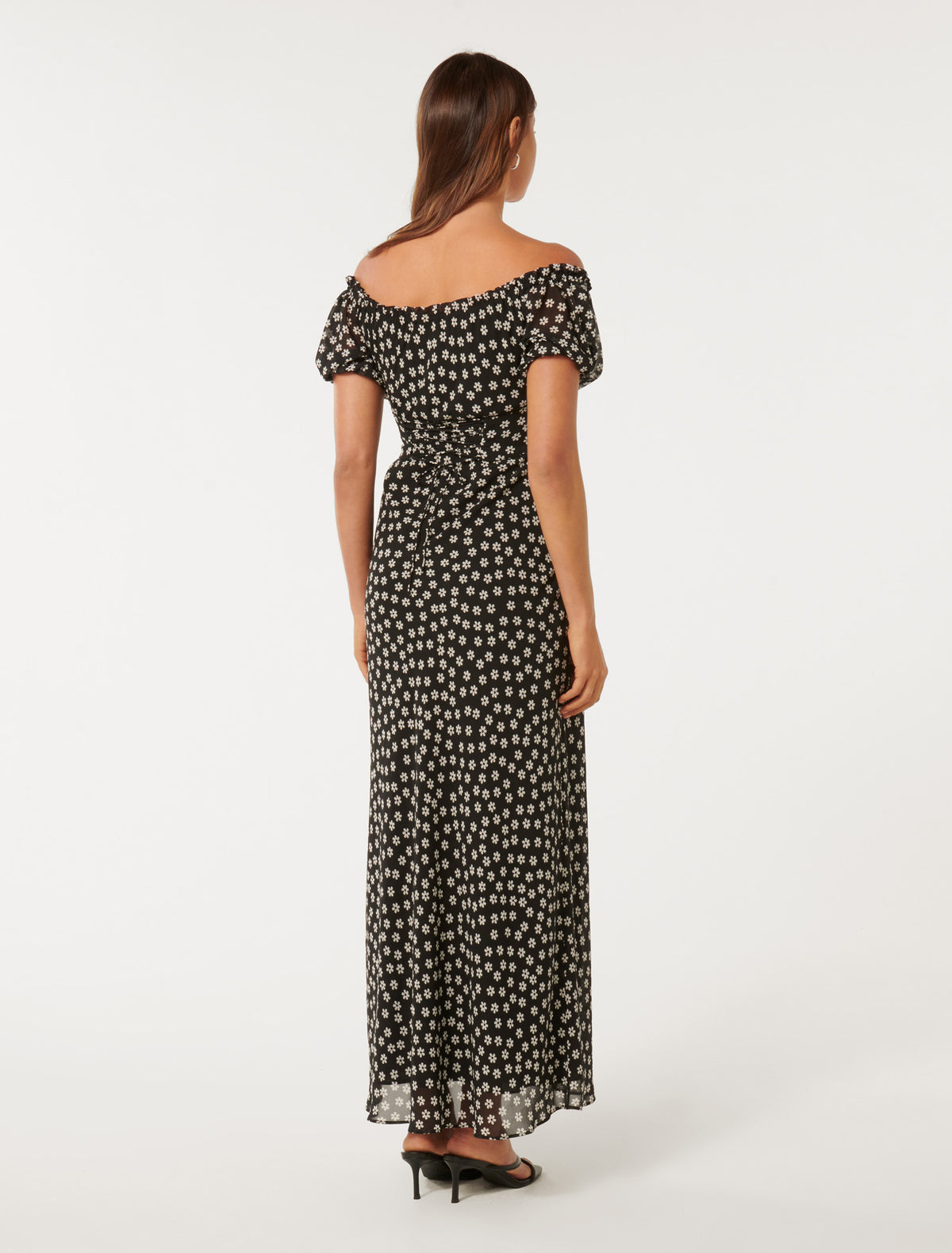 Harlow Lace Back Midi Dress Carlton Ditsy