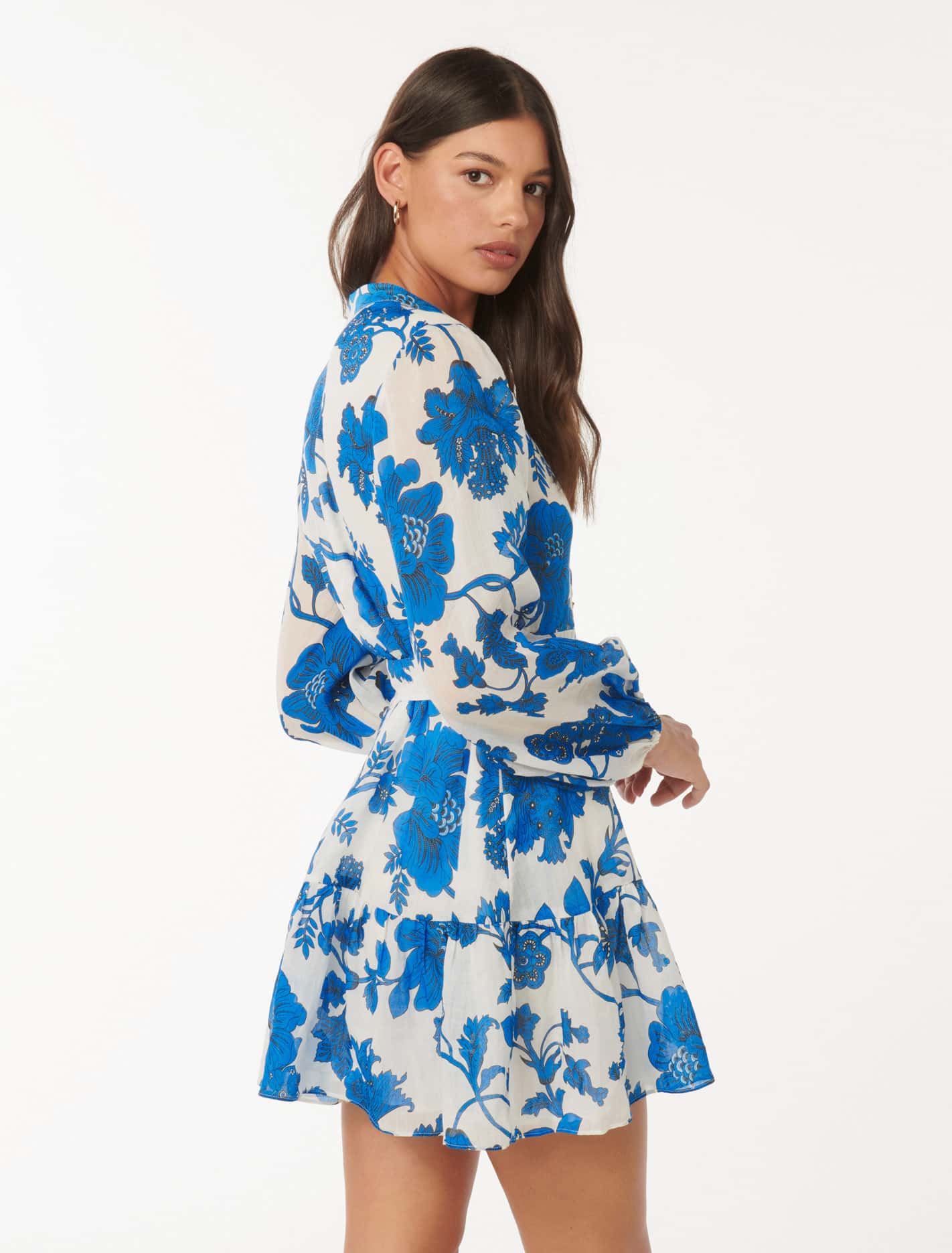 Aurora Mini Skater Large Blue Leila Chintz