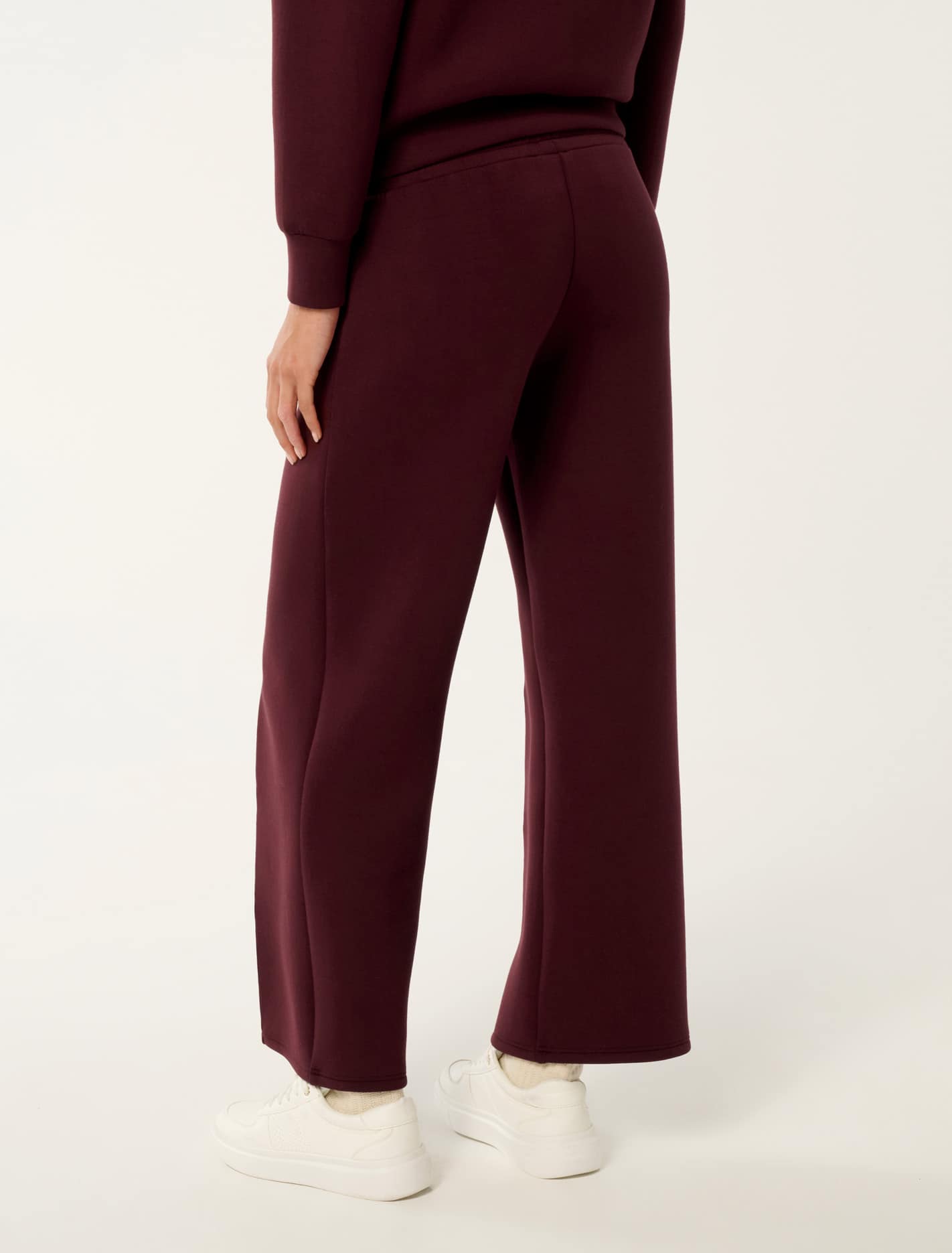 Tiana Wide Leg Track Pants Deep Maroon