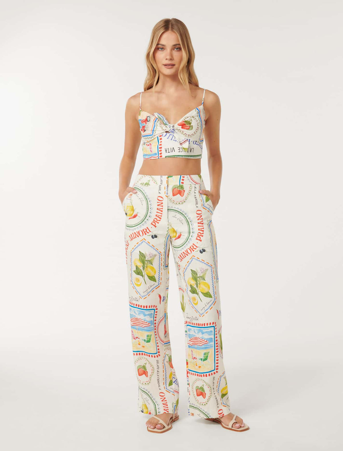 Patricia Wide Leg Pant Amalfi Co-ord