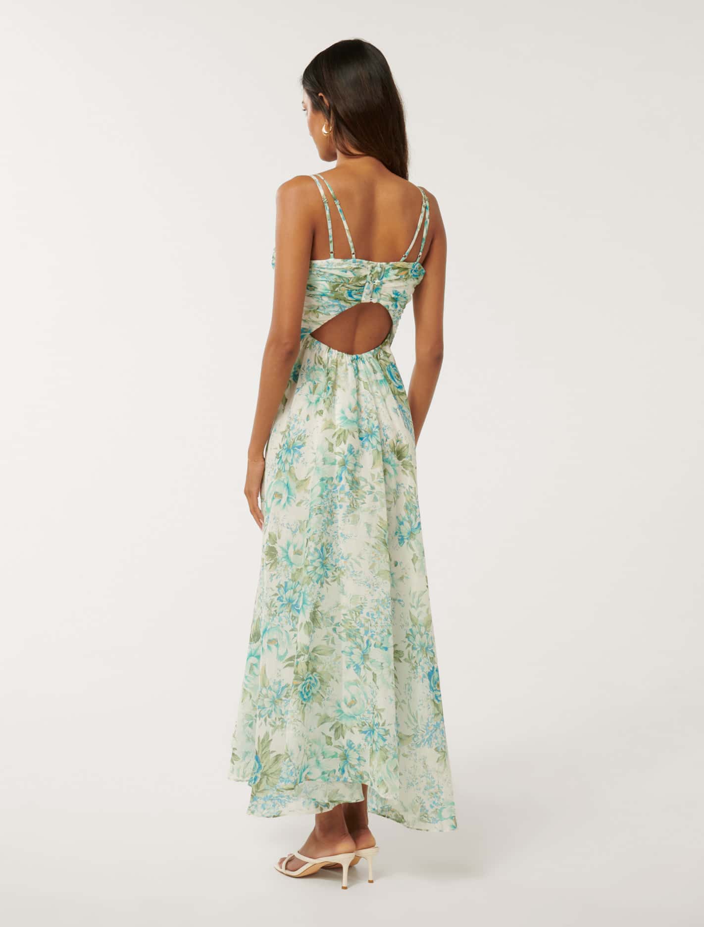 Jolie Petite Ruched Bodice Maxi Light Merton Floral