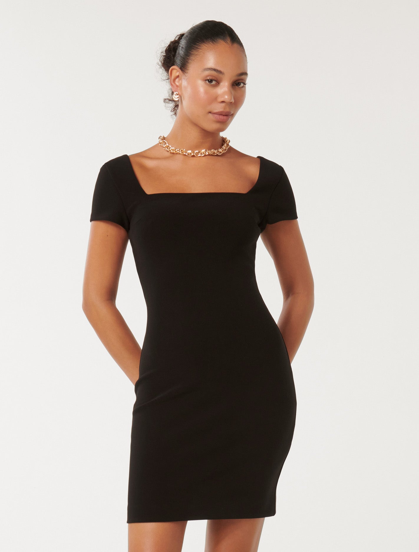 Kirsten Short Bodycon Dress Black