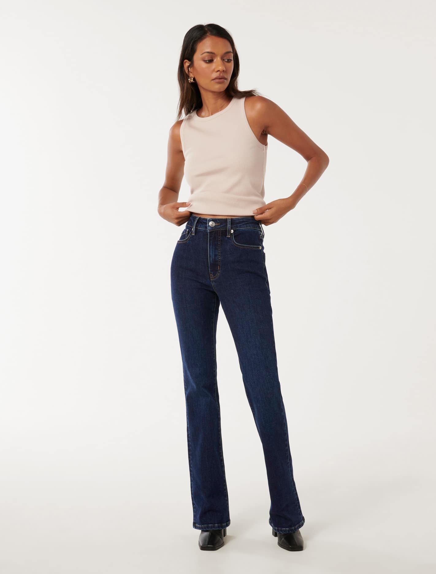 Eloise Petite Classic Bootcut Jean Dark Wash