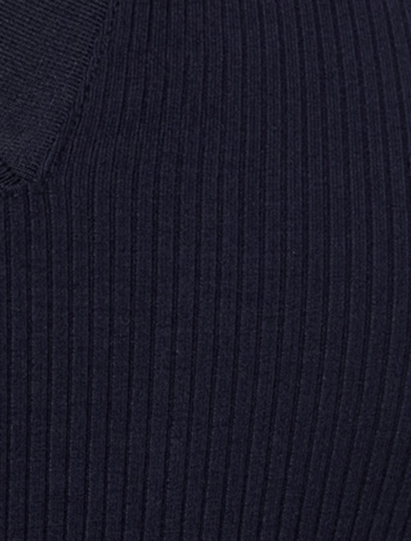 Pamela Polo V-Neck Top Navy