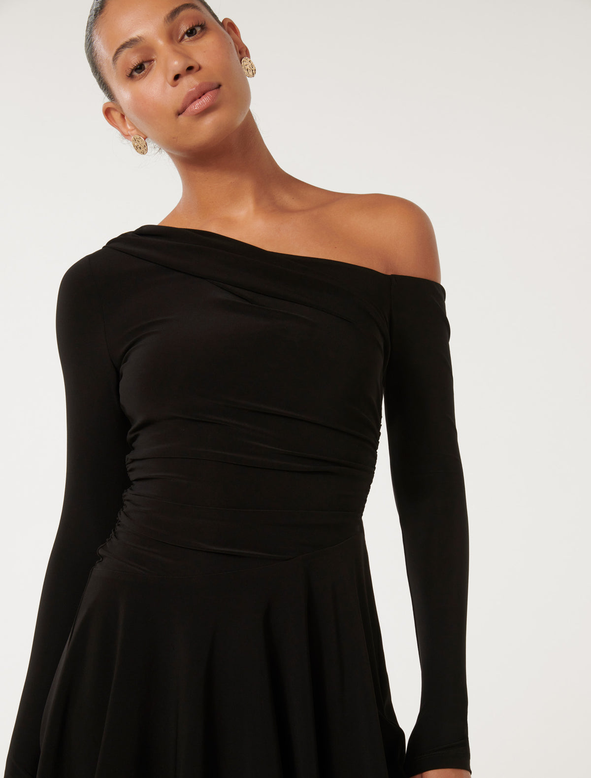 Elise Jersey Twist Mini Black