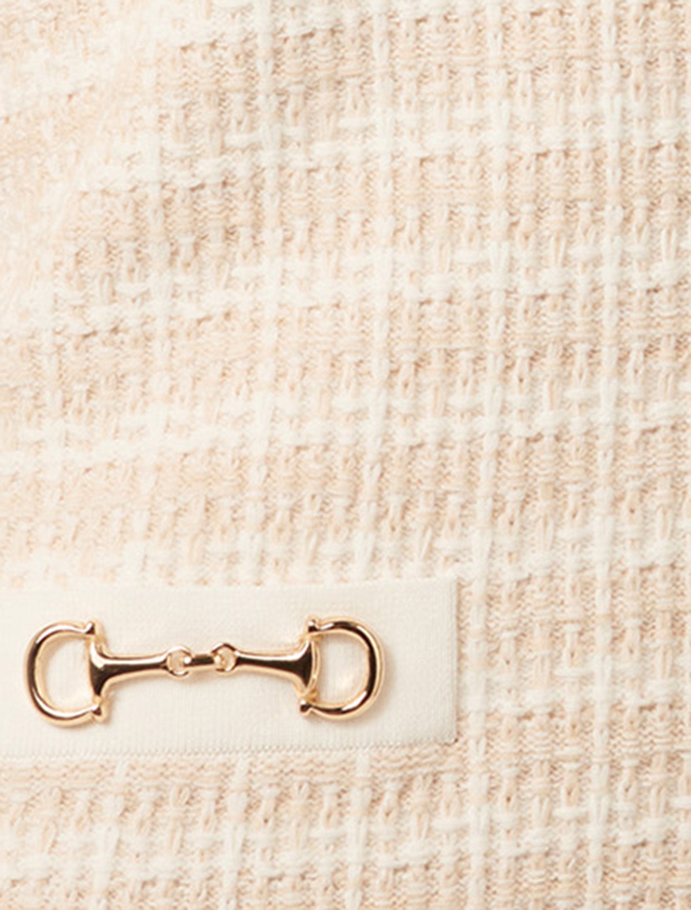 Paloma Check Mini Dress Neutral Check