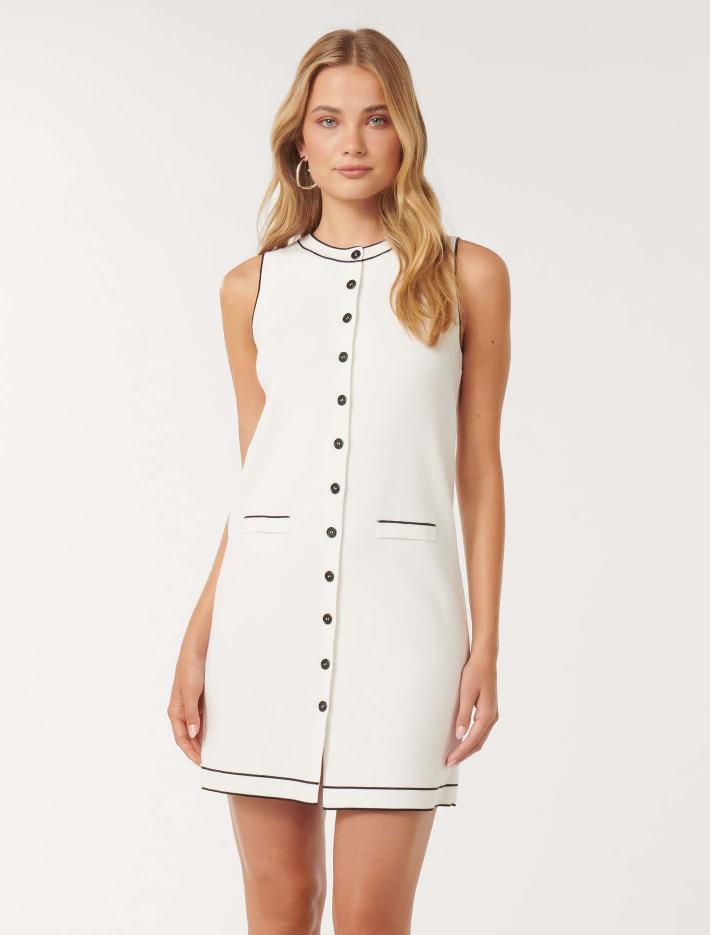 Molly Tipped Mini Dress Mono Tipped