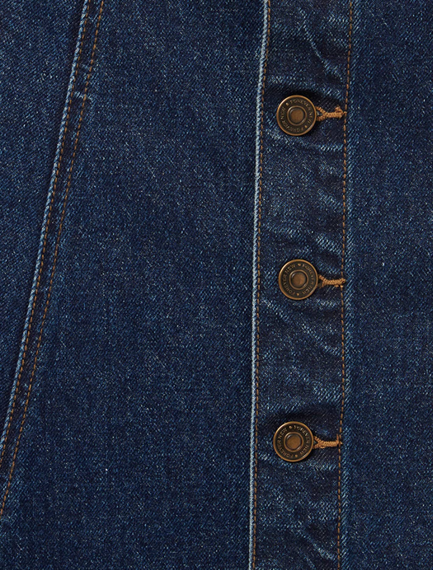 Leighton Midi Skirt Dark Wash