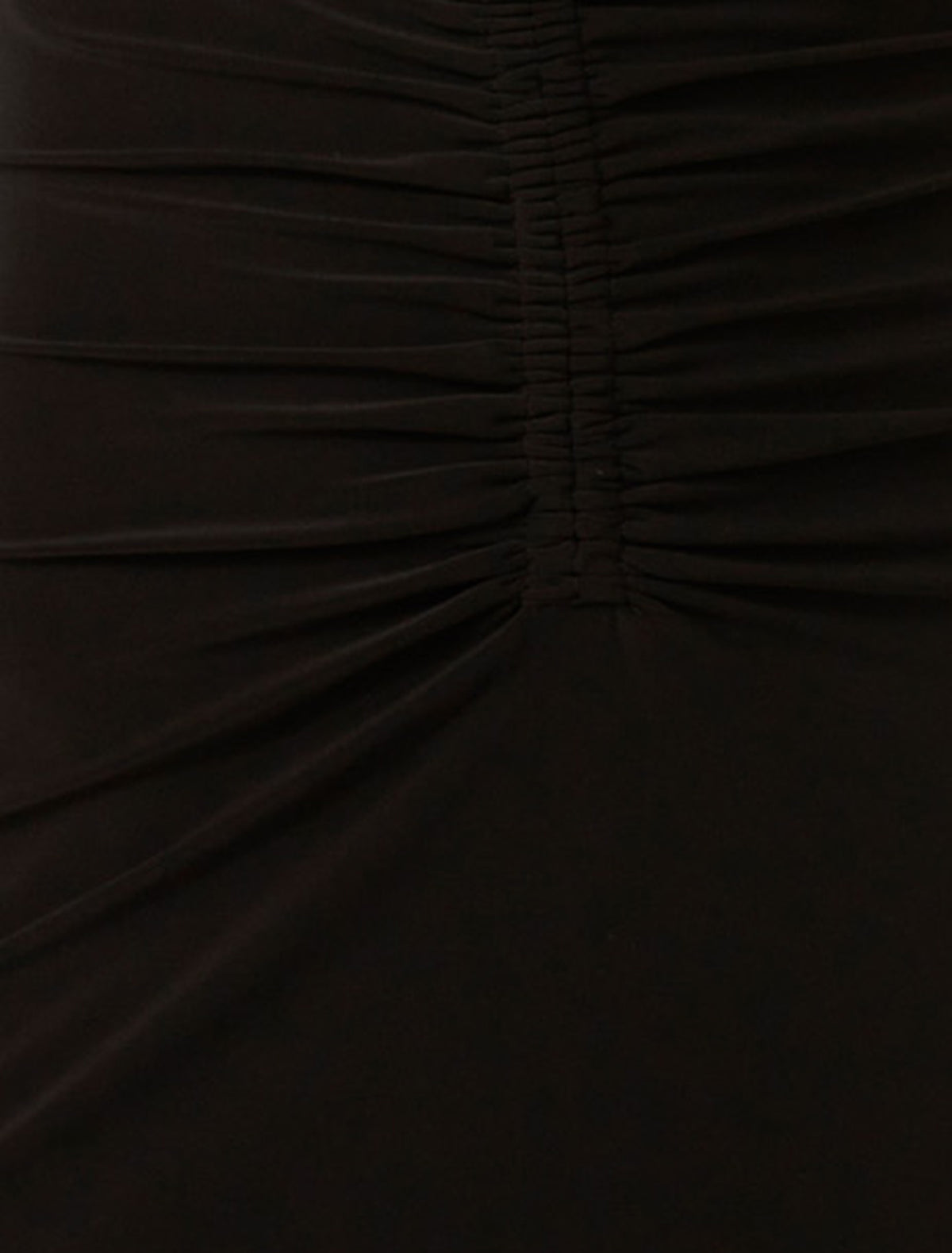 Whitney Gathered Midi Dress Black